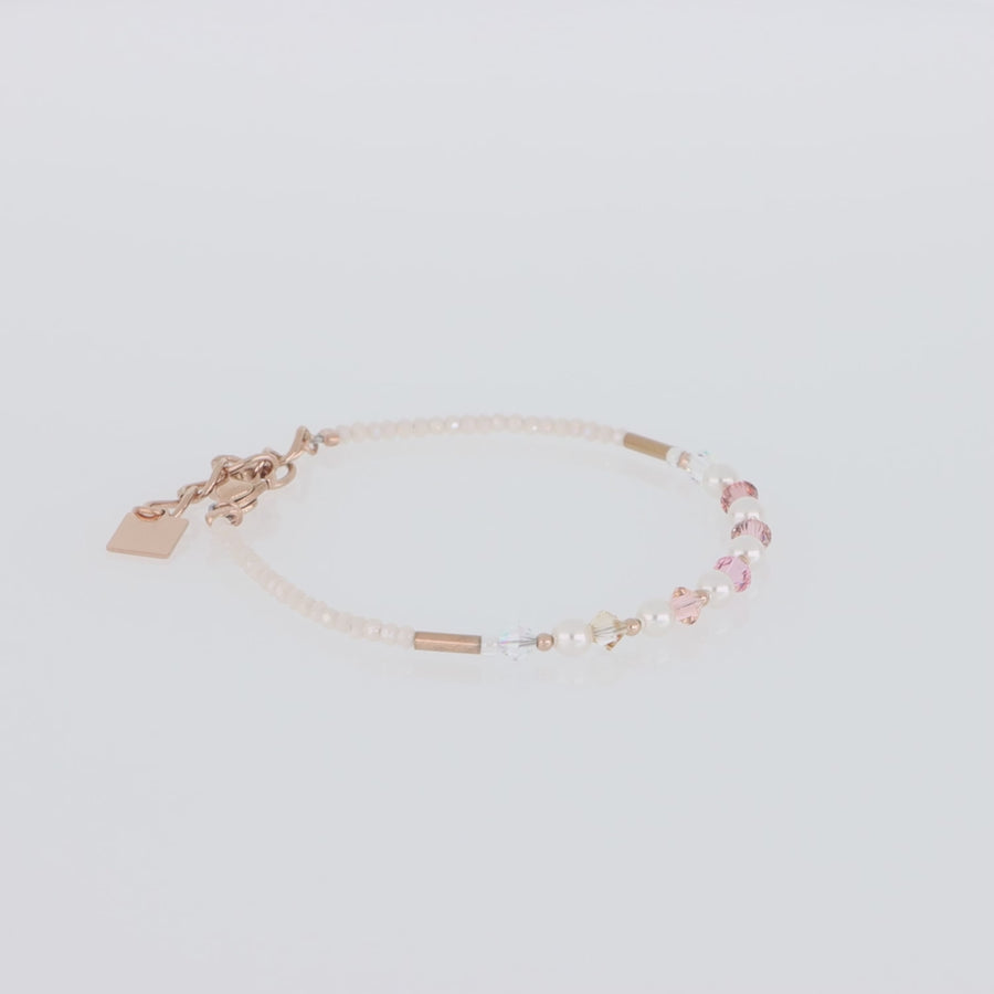 Bracelet Princess Pearls or rose rose clair