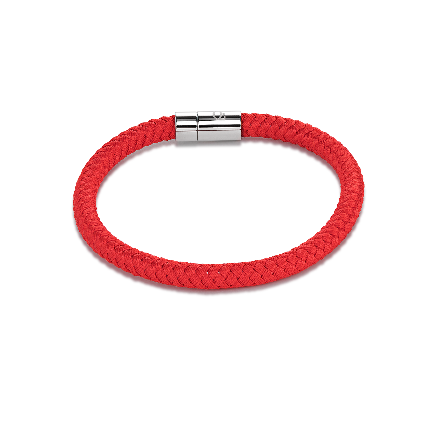 Bracelet Textile Tressé rouge