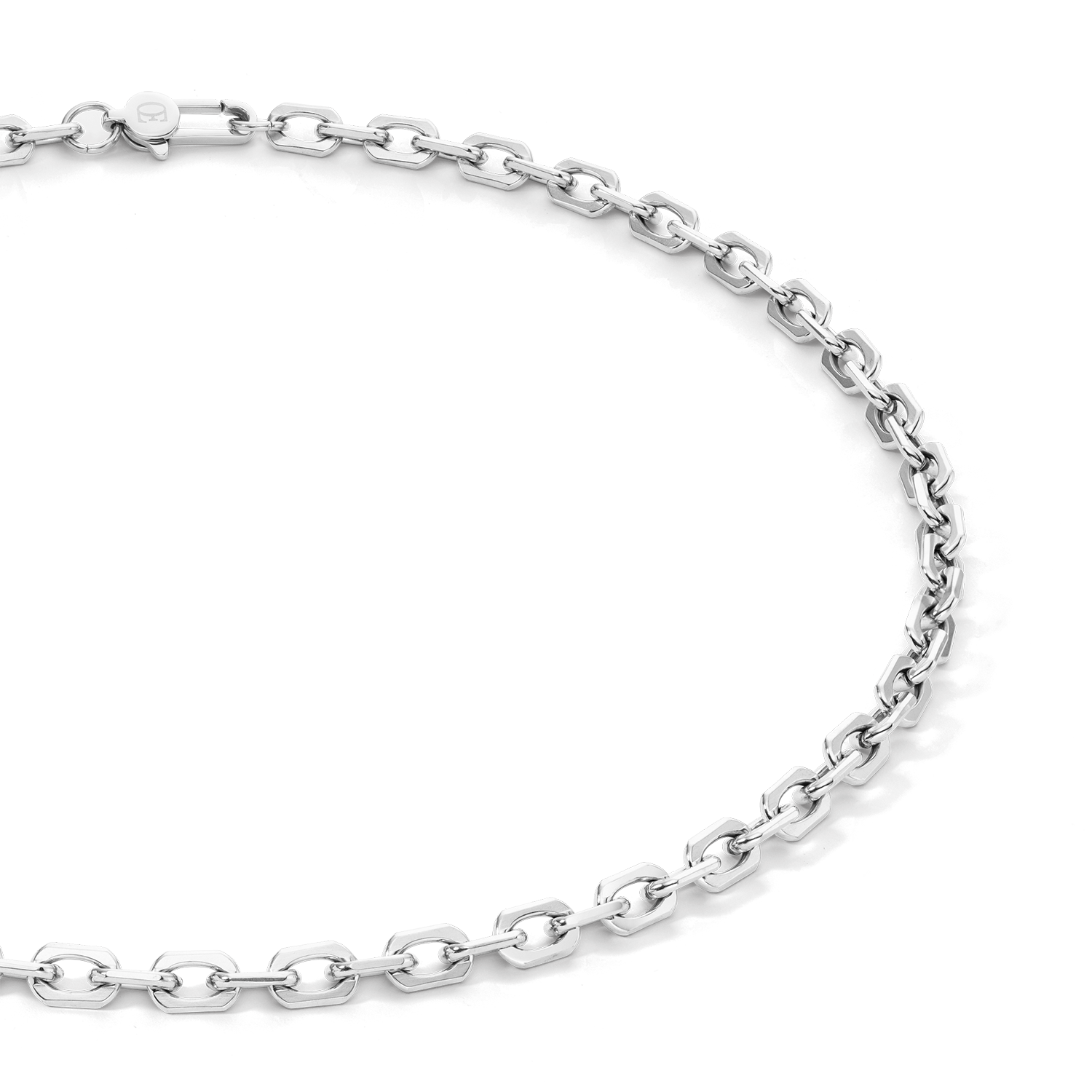 Collier link chain argent