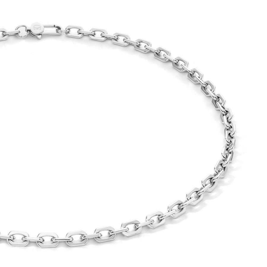 Collier link chain argent