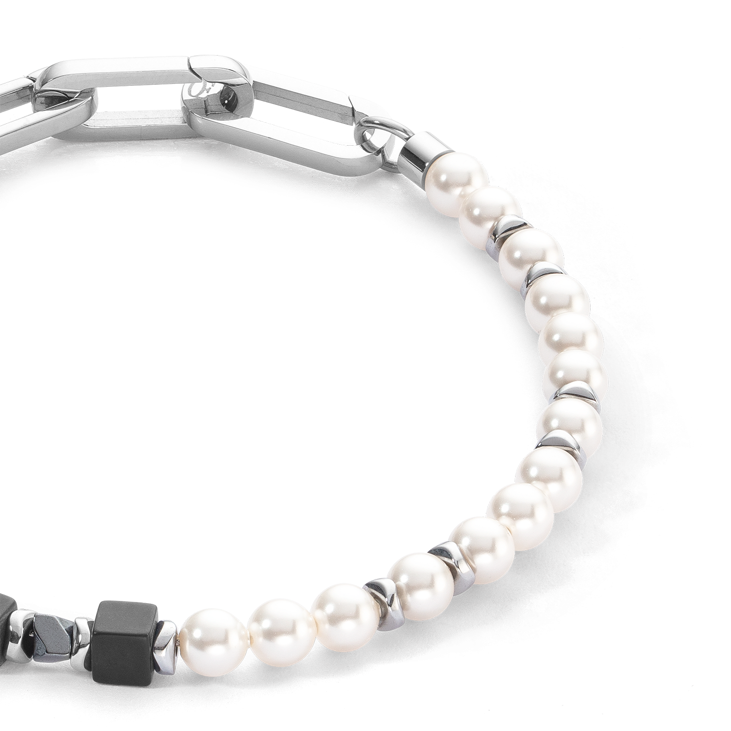 Bracelet Precious Fusion Pearls noir