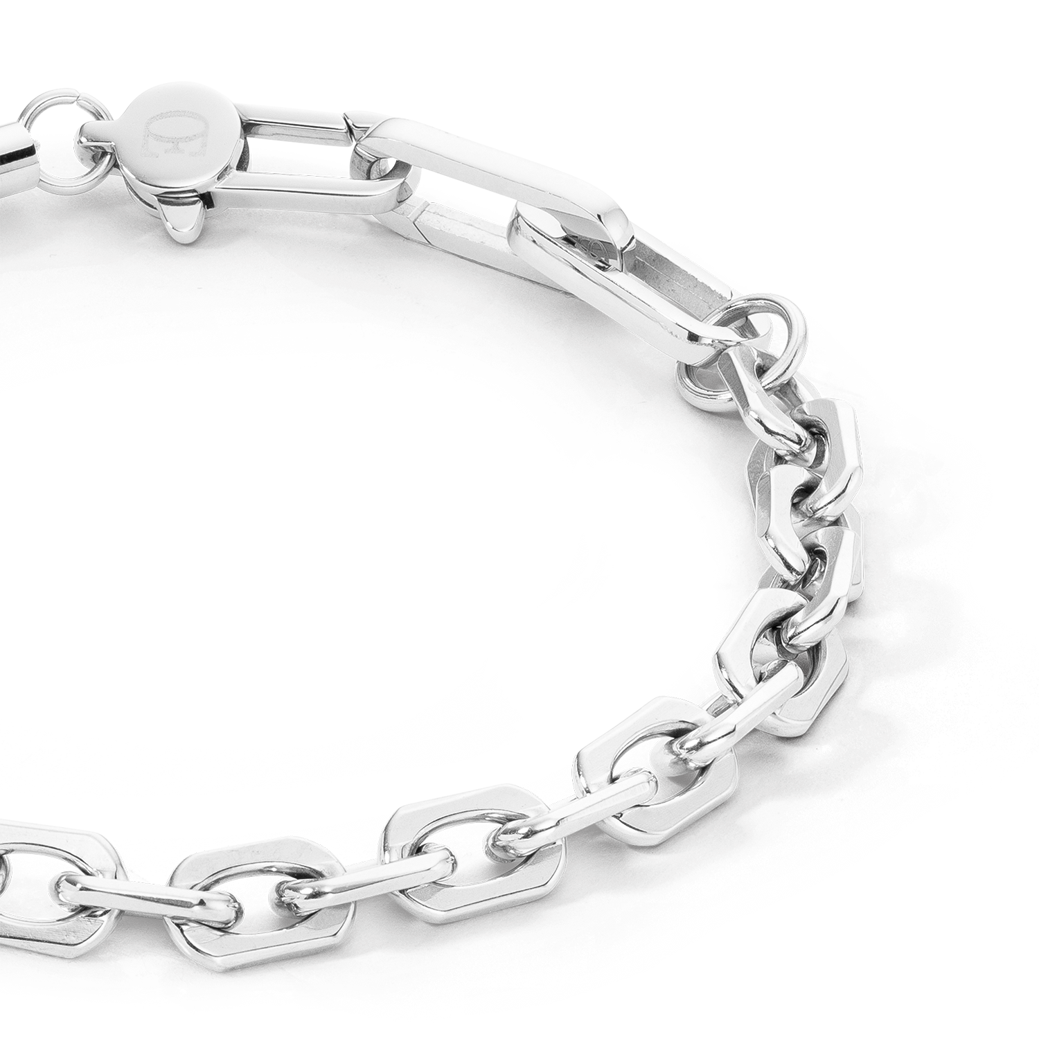 Bracelet Pearls Fusion link chain blanc