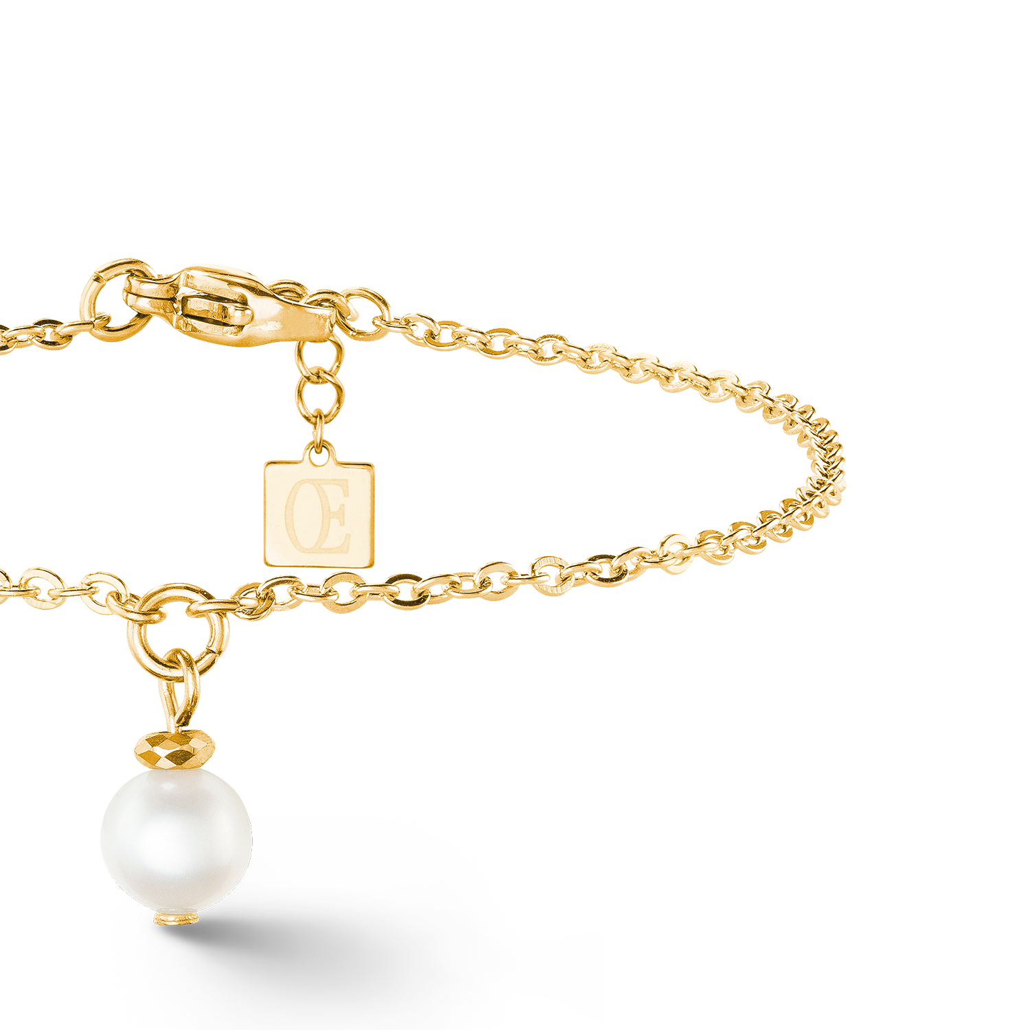 Bracelet Solitaire Perle d'eau douce or