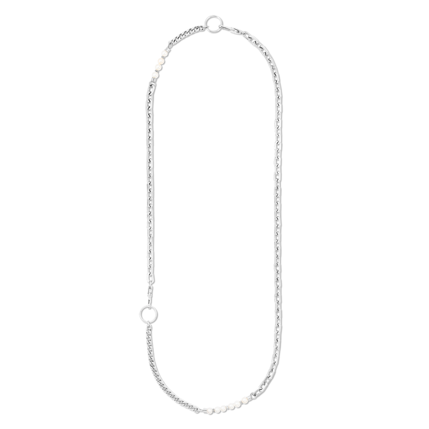 Collier Shape Shifter Perles d'eau douce argent