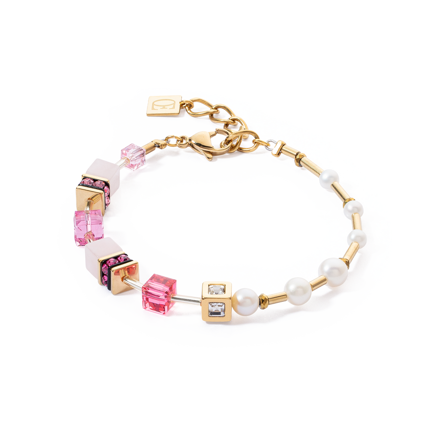 Bracelet GeoCUBE® Fusion Precious Pearl Mix or-rose vif