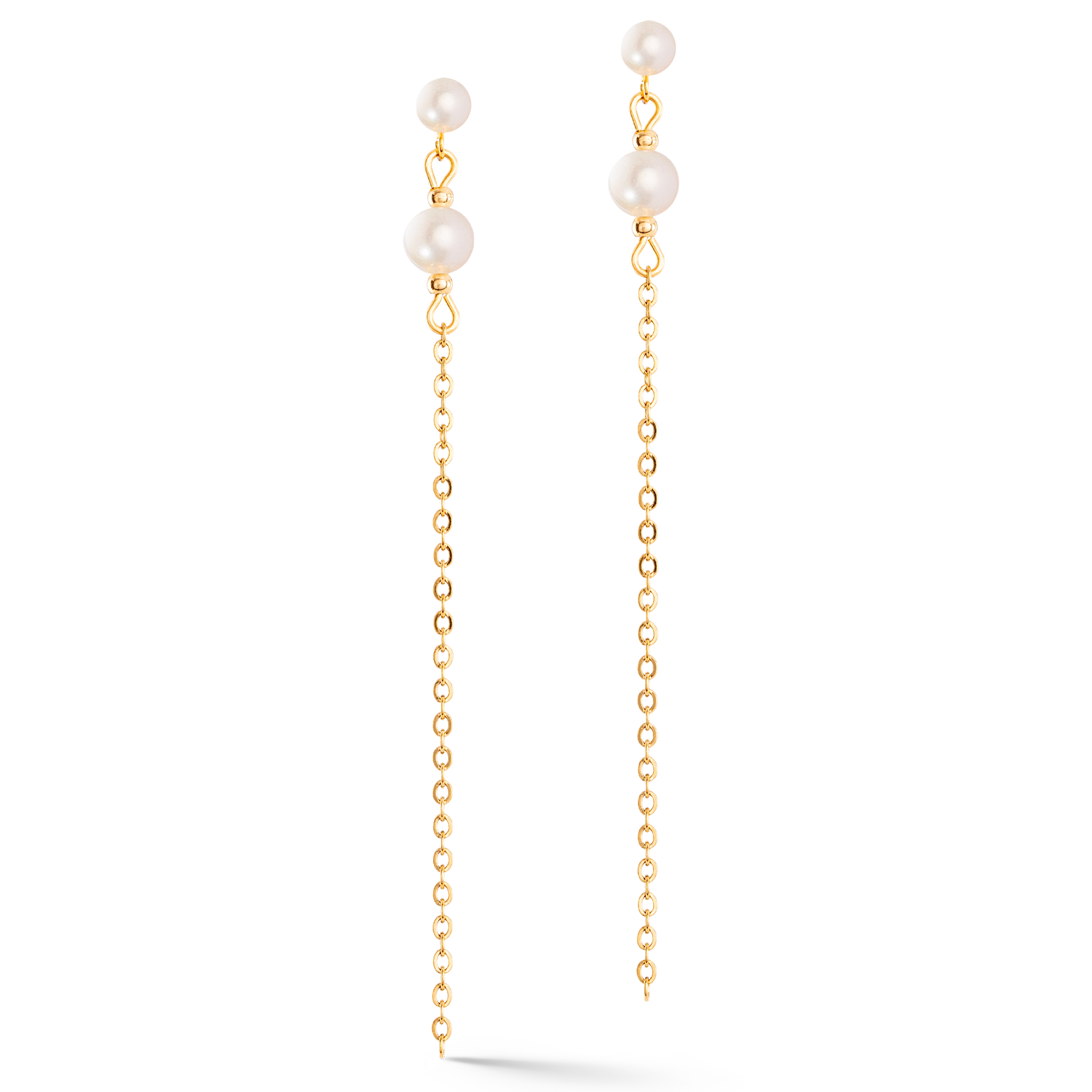 Boucles d'oreilles Princess Pearls or-vert