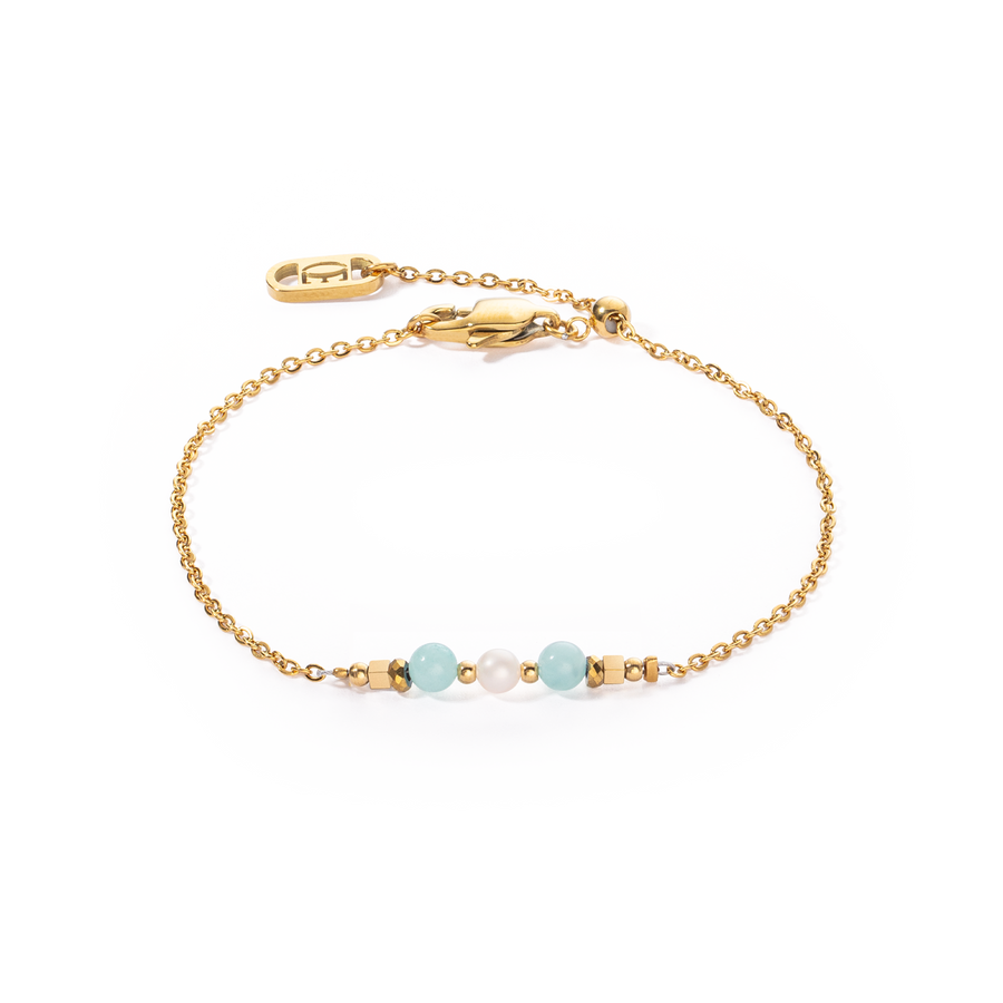 Bracelet Princess Pearls or-vert