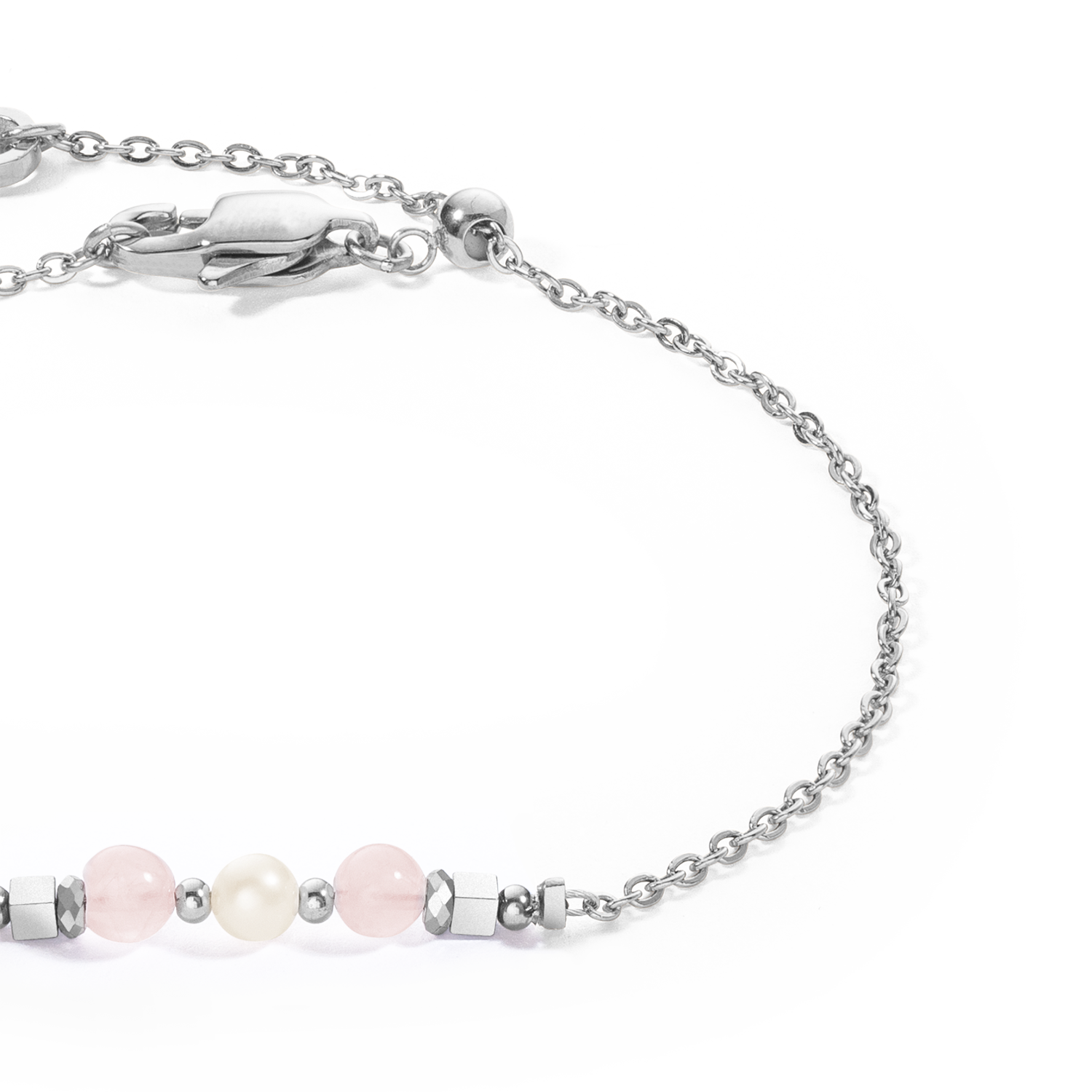 Bracelet Princess Pearls argent-rose