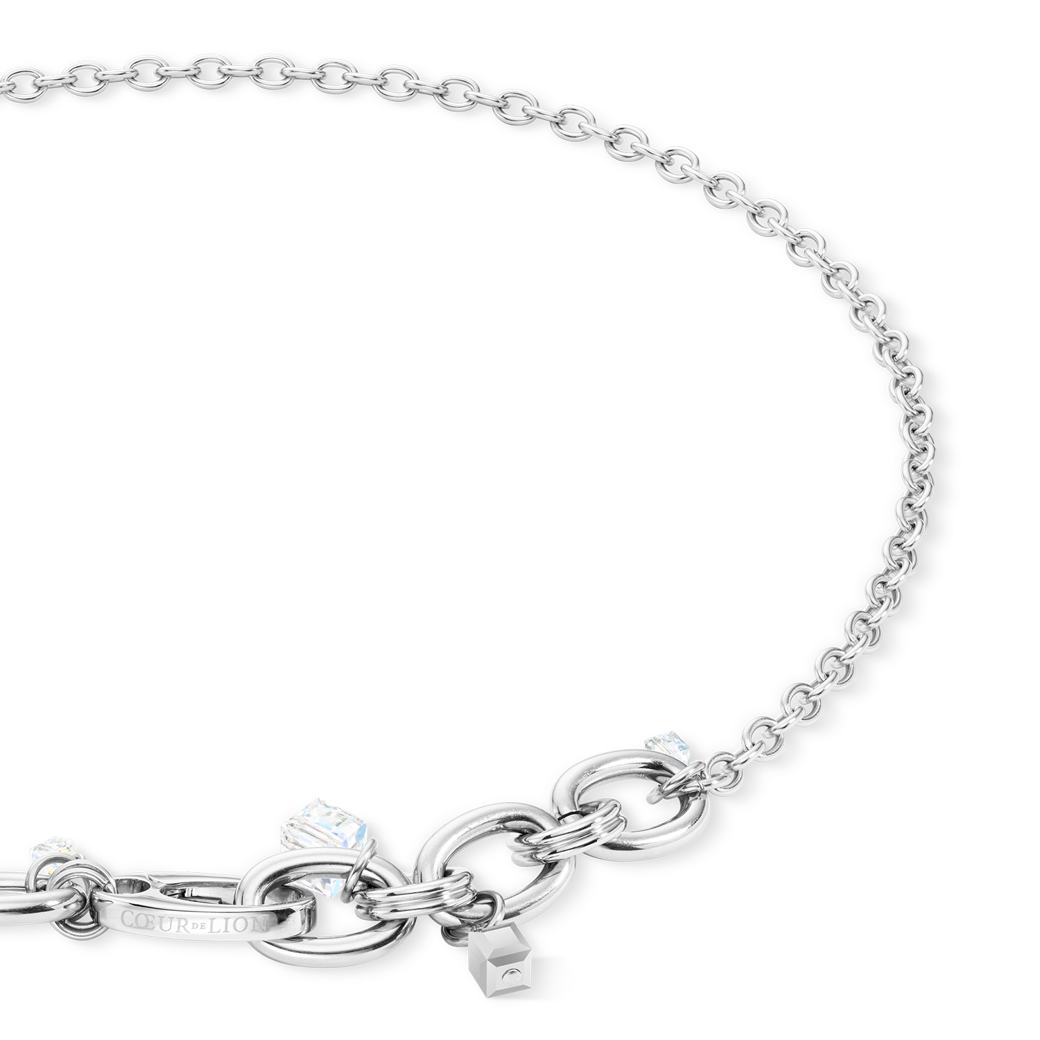 Collier Chunky Chain Runway Exlusive argent