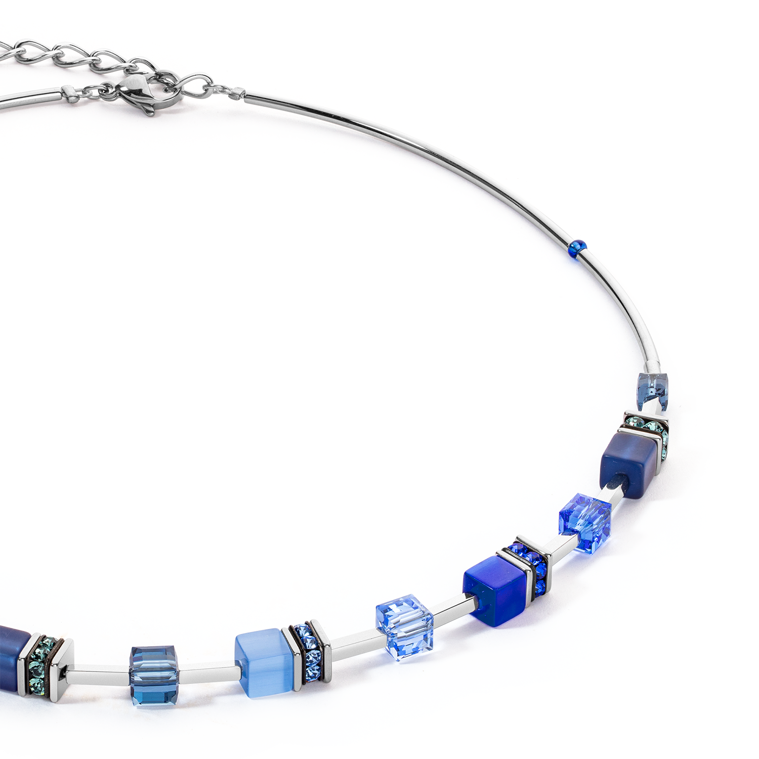 Collier GeoCUBE® Iconic Lite Bleu