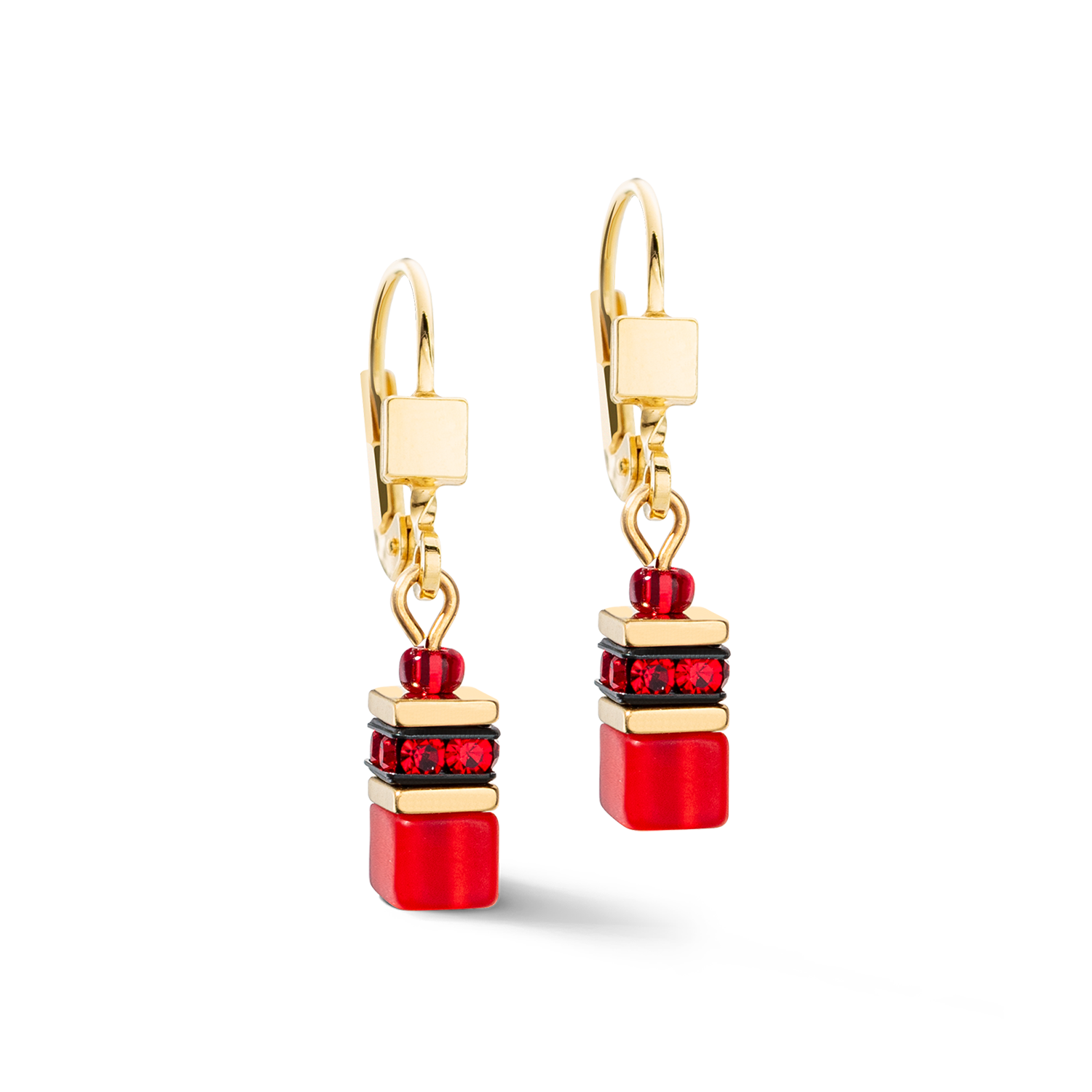 Boucles d'oreilles GeoCUBE® Iconic Lite Rouge