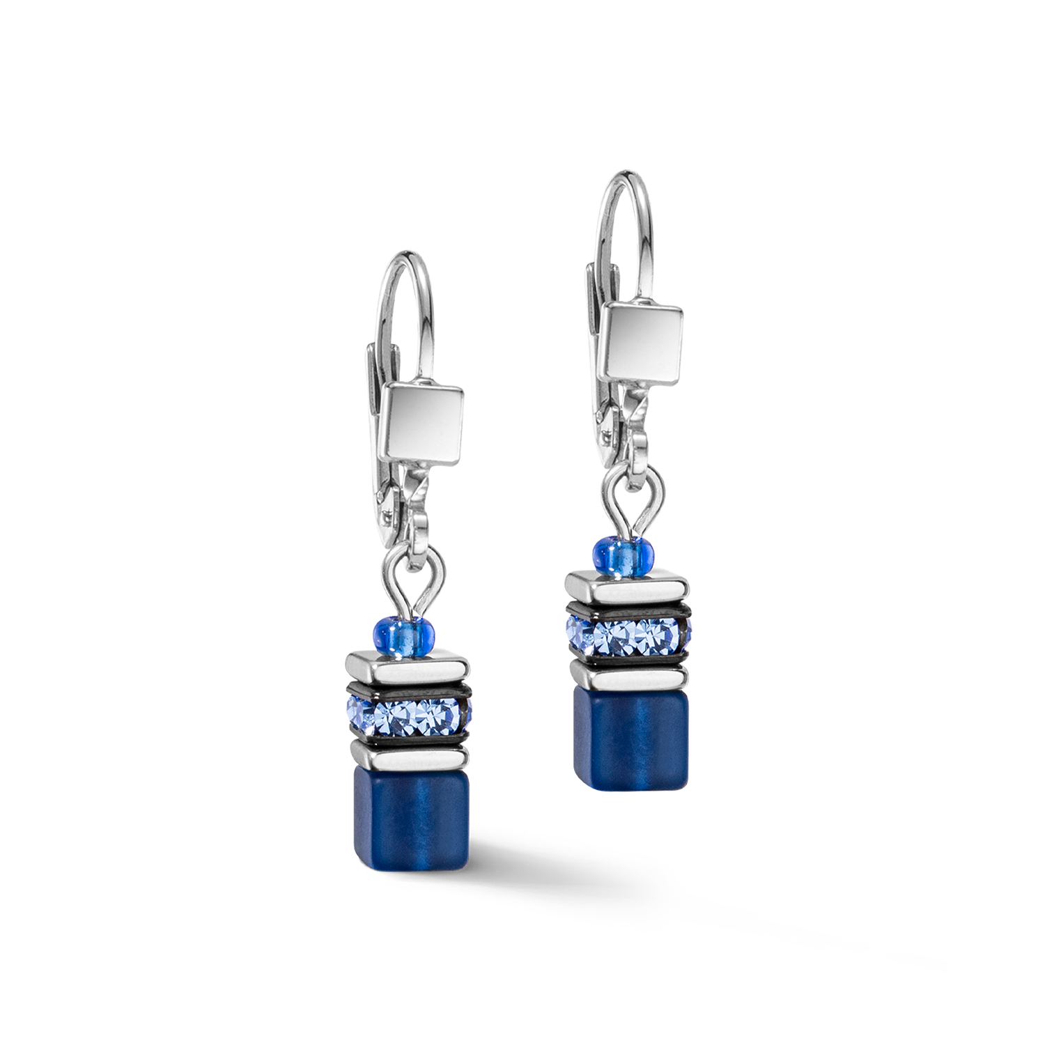 Boucles d'oreilles GeoCUBE® Iconic Lite Bleu