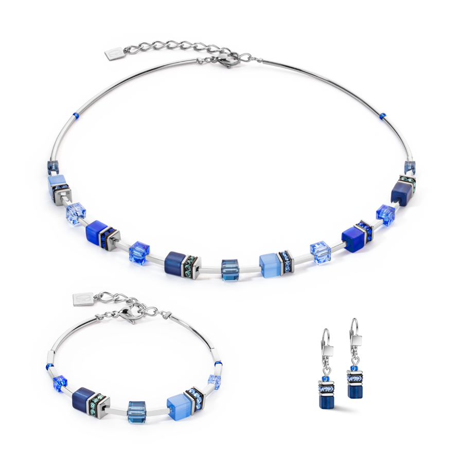 Boucles d'oreilles GeoCUBE® Iconic Lite Bleu