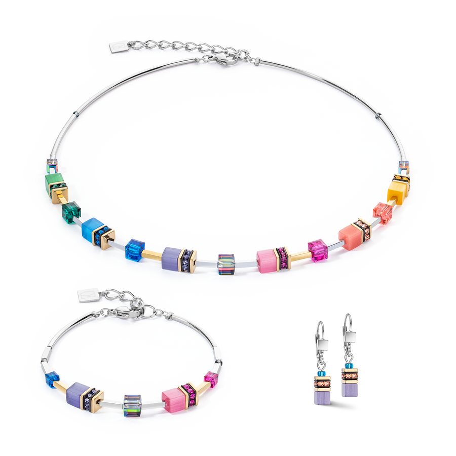 Boucles d'oreilles GeoCUBE® Iconic Lite Rainbow