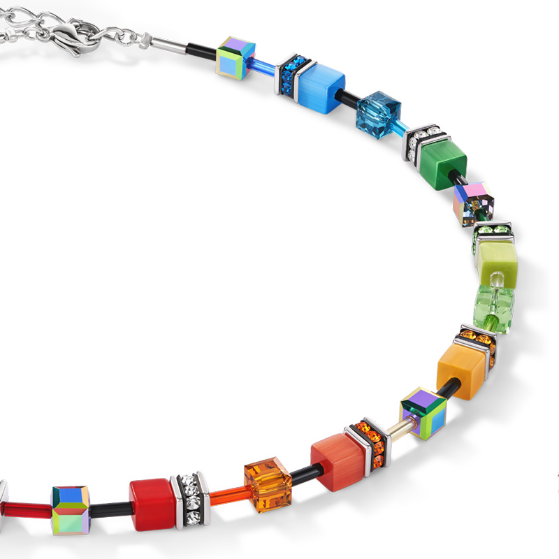 Collier GeoCUBE® multicolore rainbow