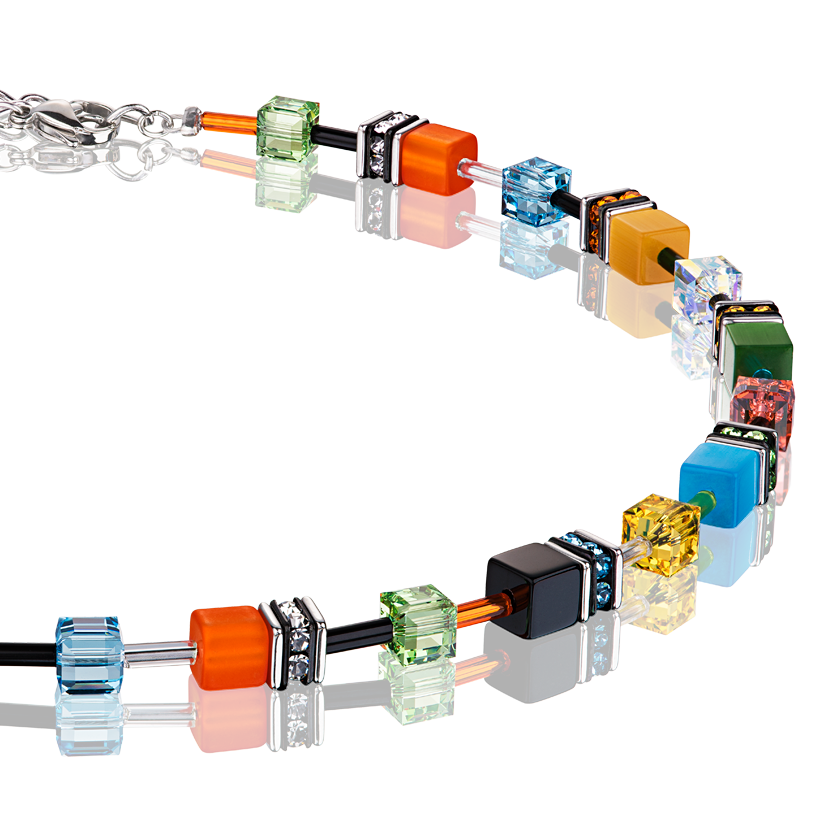 Collier GeoCUBE® multicolore daylight