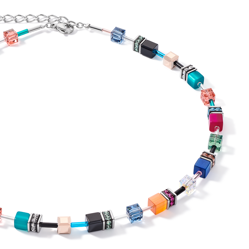 Collier GeoCUBE® multicolore ethno