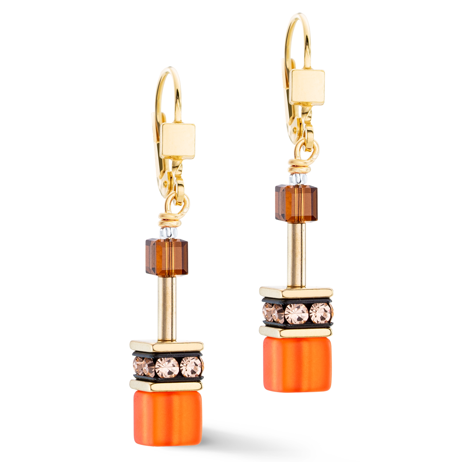 Boucles d'oreilles GeoCUBE® Iconic Sunset or