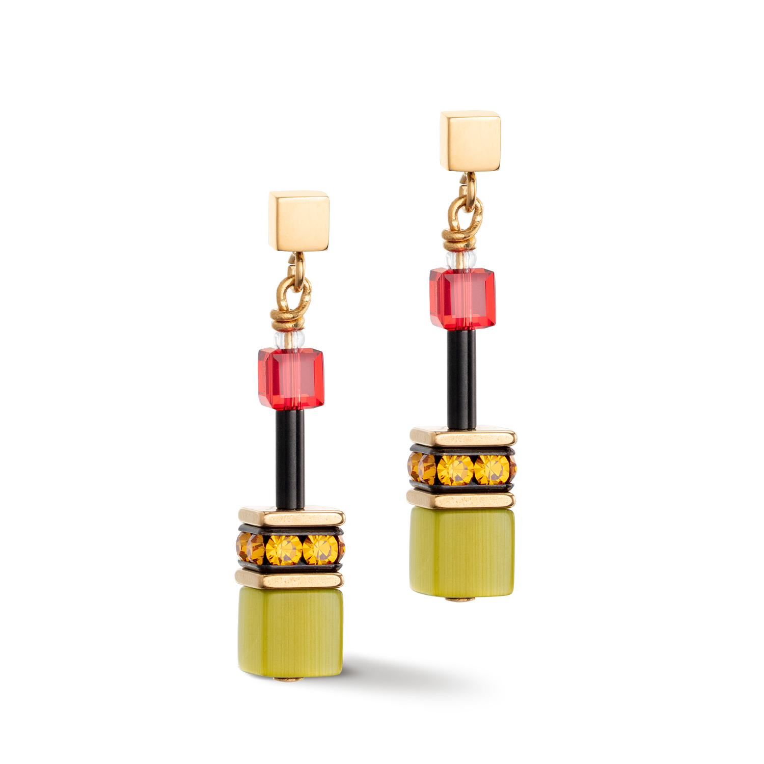 Boucles d'oreille GeoCUBE® Iconic Multicolour Indian Summer