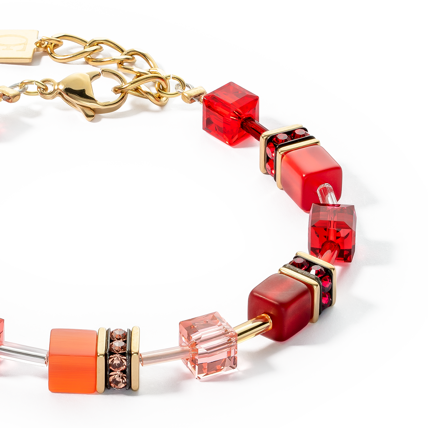 Bracelet GeoCUBE® Iconic or rouge