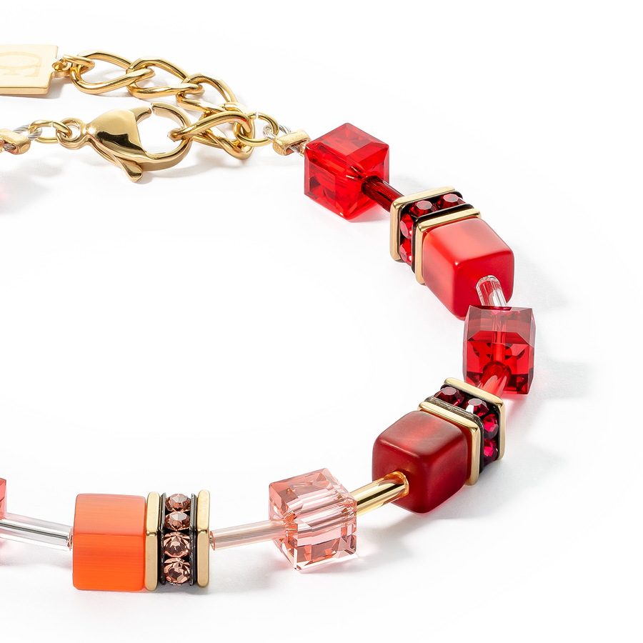 Bracelet GeoCUBE® Iconic or rouge