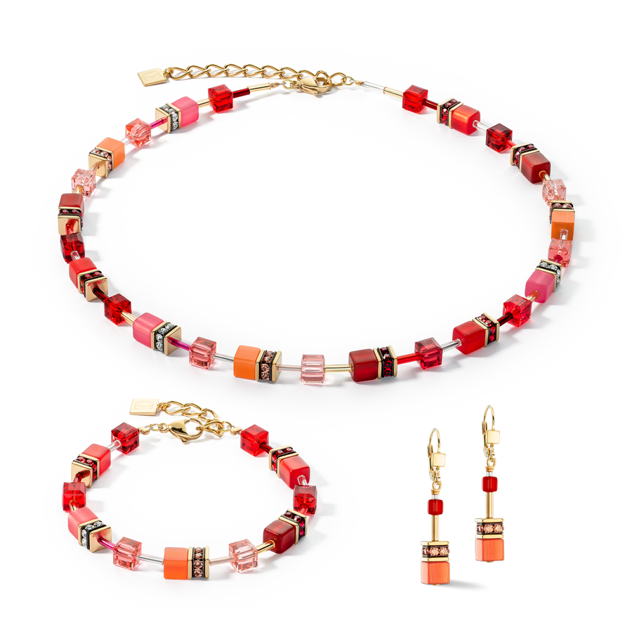 Bracelet GeoCUBE® Iconic or rouge