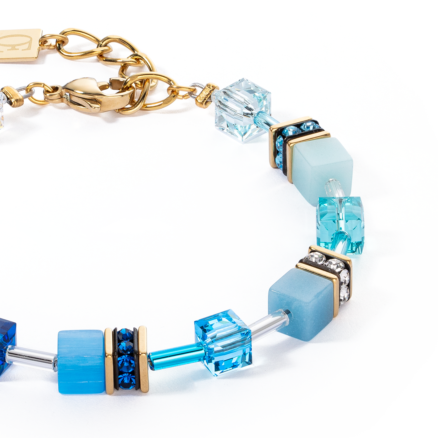 Bracelet GeoCUBE® Iconic turquoise-jaune