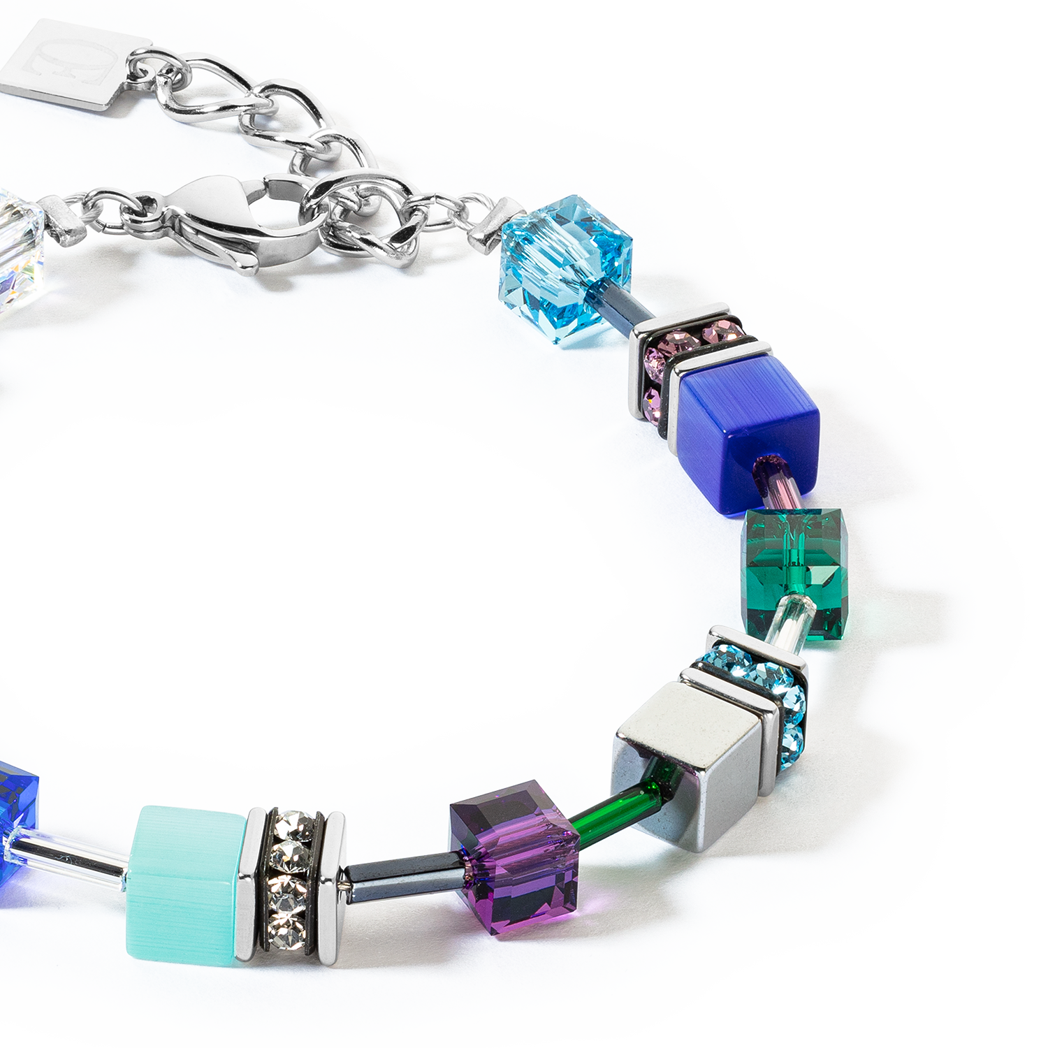 Bracelet GeoCUBE® Iconic turquoise mauve