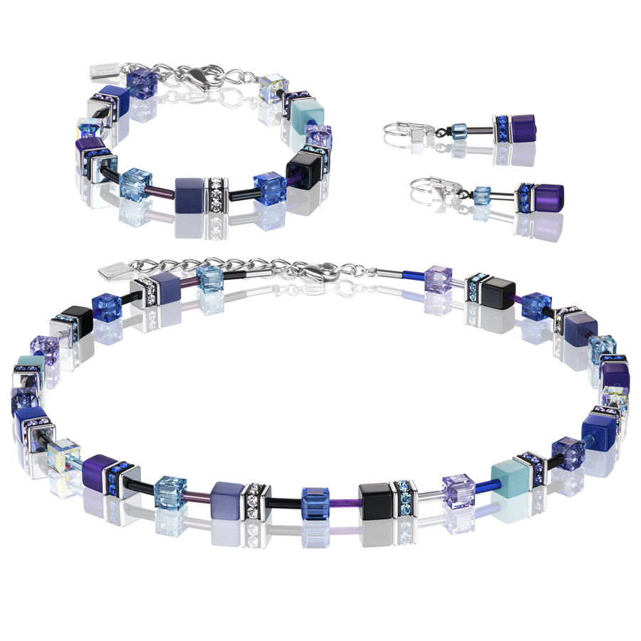 Bracelet GeoCUBE® bleu-mauve