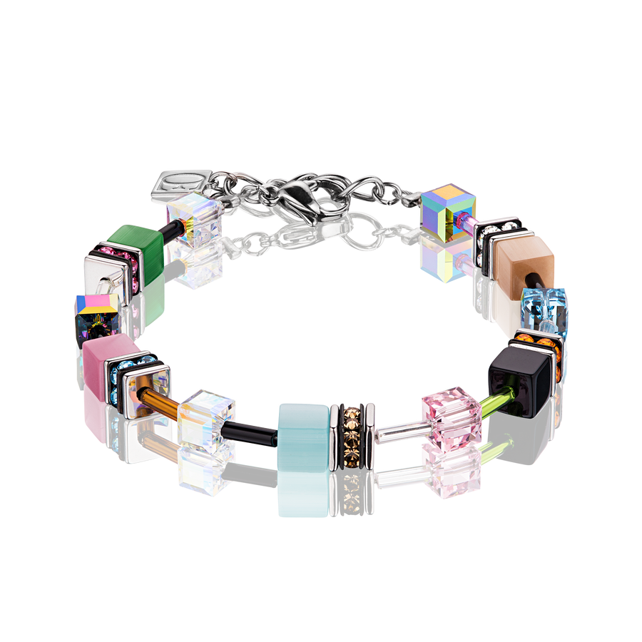 GeoCUBE® Bracelet multicolor spring pastel