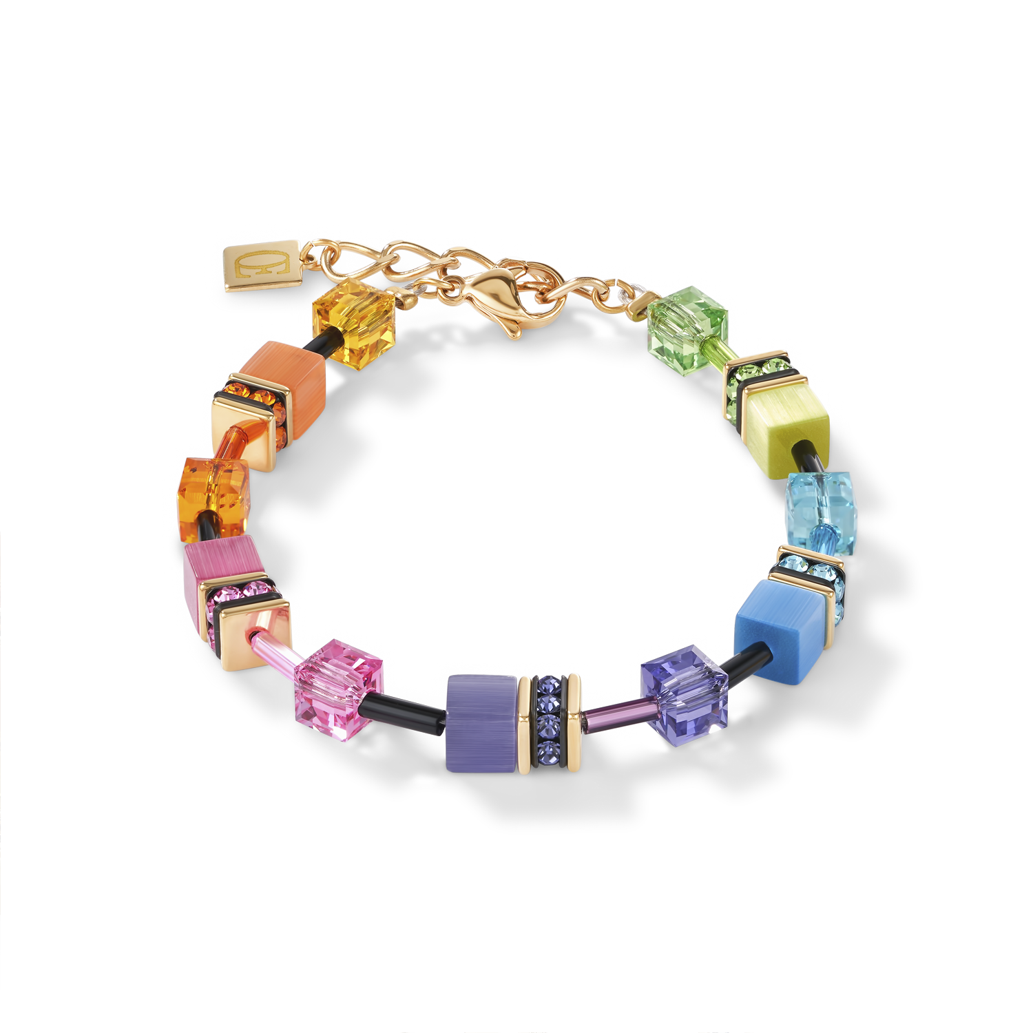 Bracelet GeoCUBE® multicolore rainbow gold