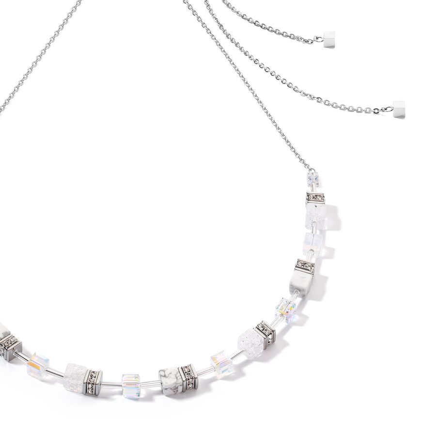 Collier GeoCUBE® Iconic Nature Chain blanc