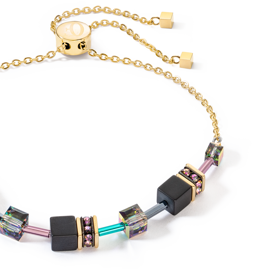 Bracelet GeoCUBE® Iconic Nature Chain noir multicolore