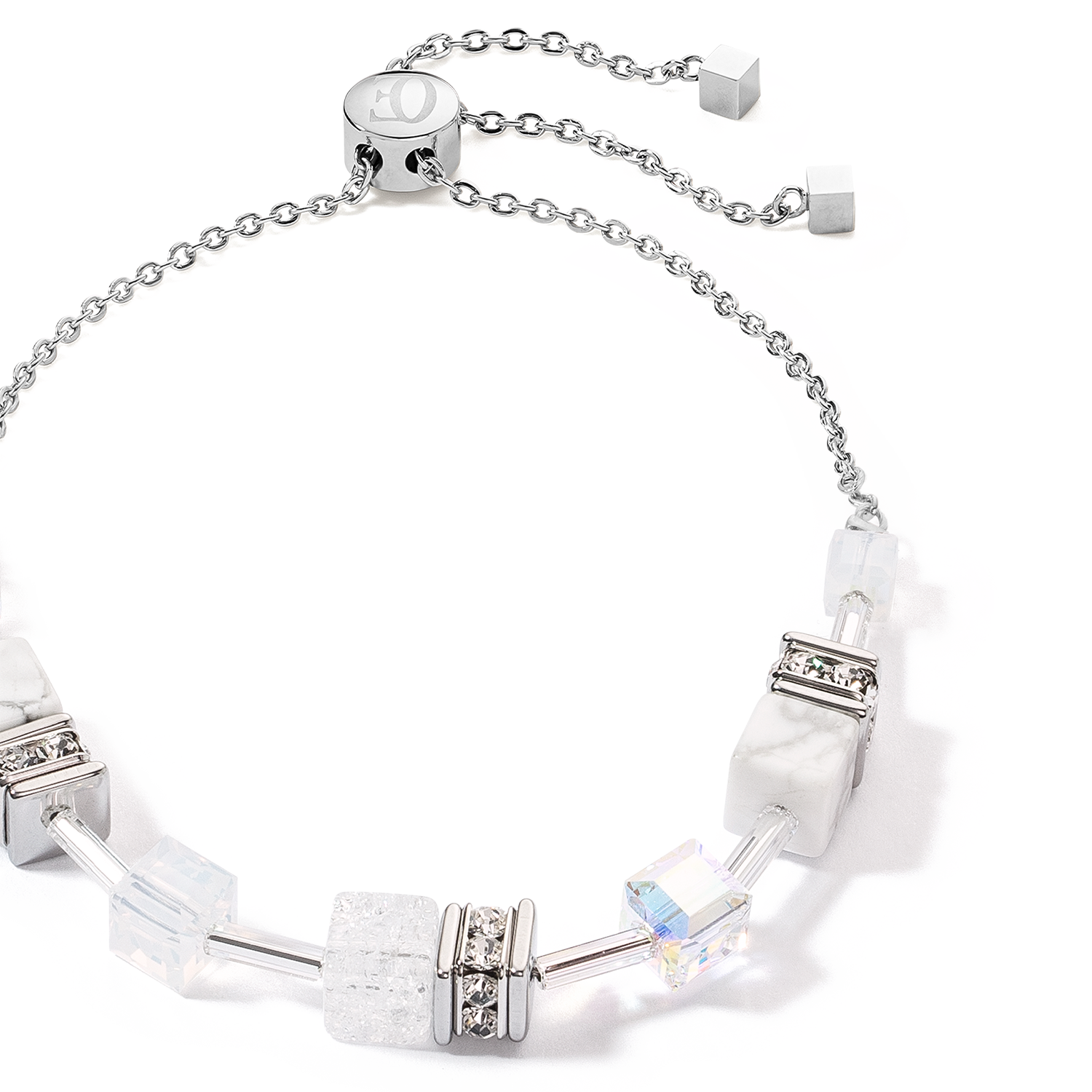 Bracelet GeoCUBE® Iconic Nature Chain blanc