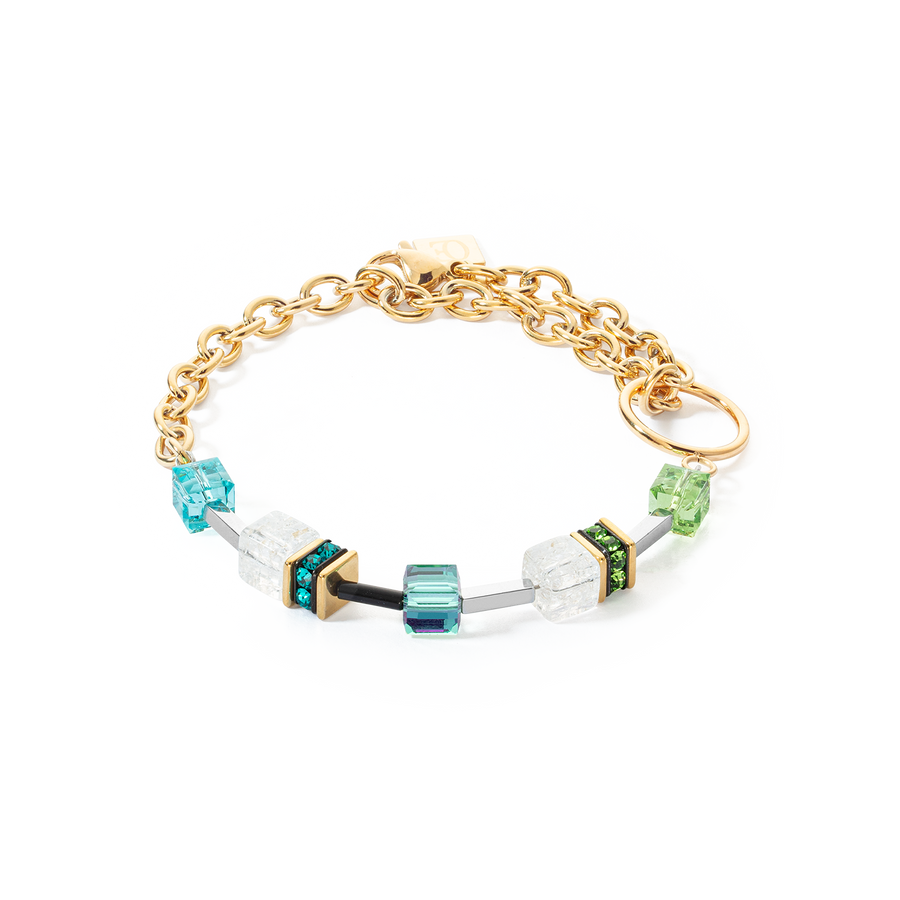 Bracelet GeoCUBE® Iconic Precious Chain or-multicolore