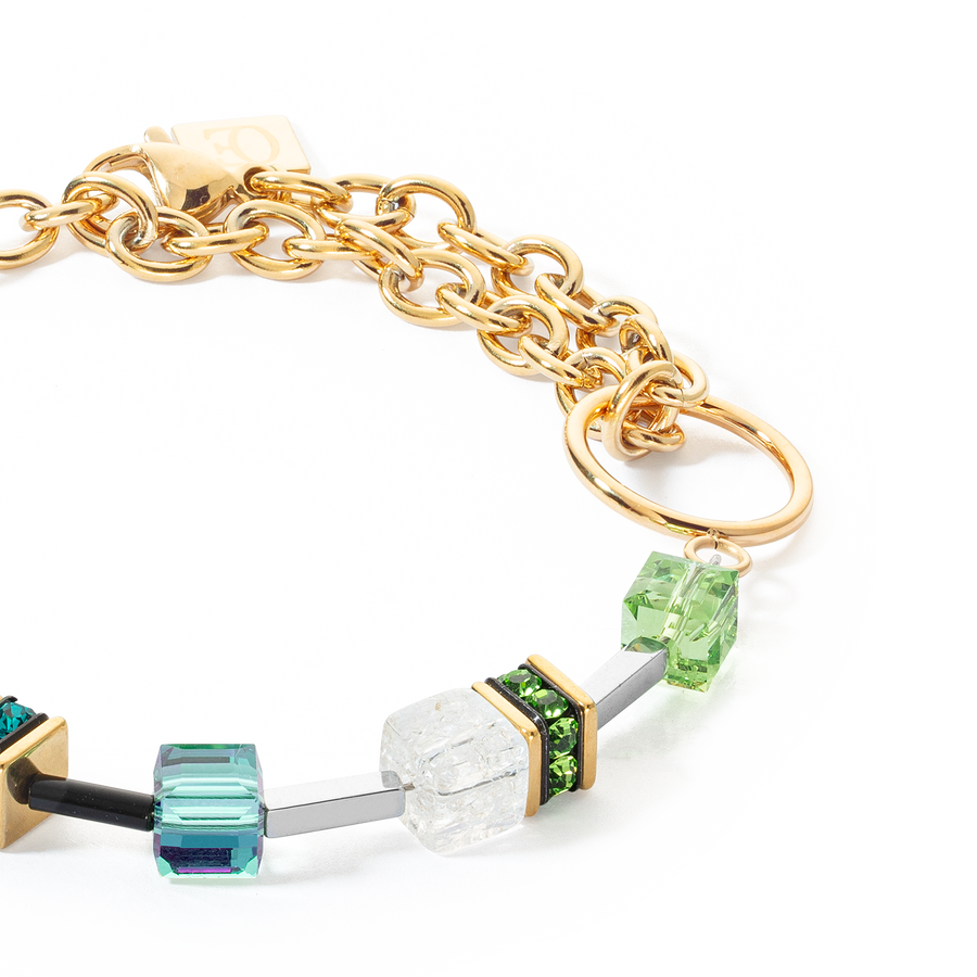 Bracelet GeoCUBE® Iconic Precious Chain or-multicolore