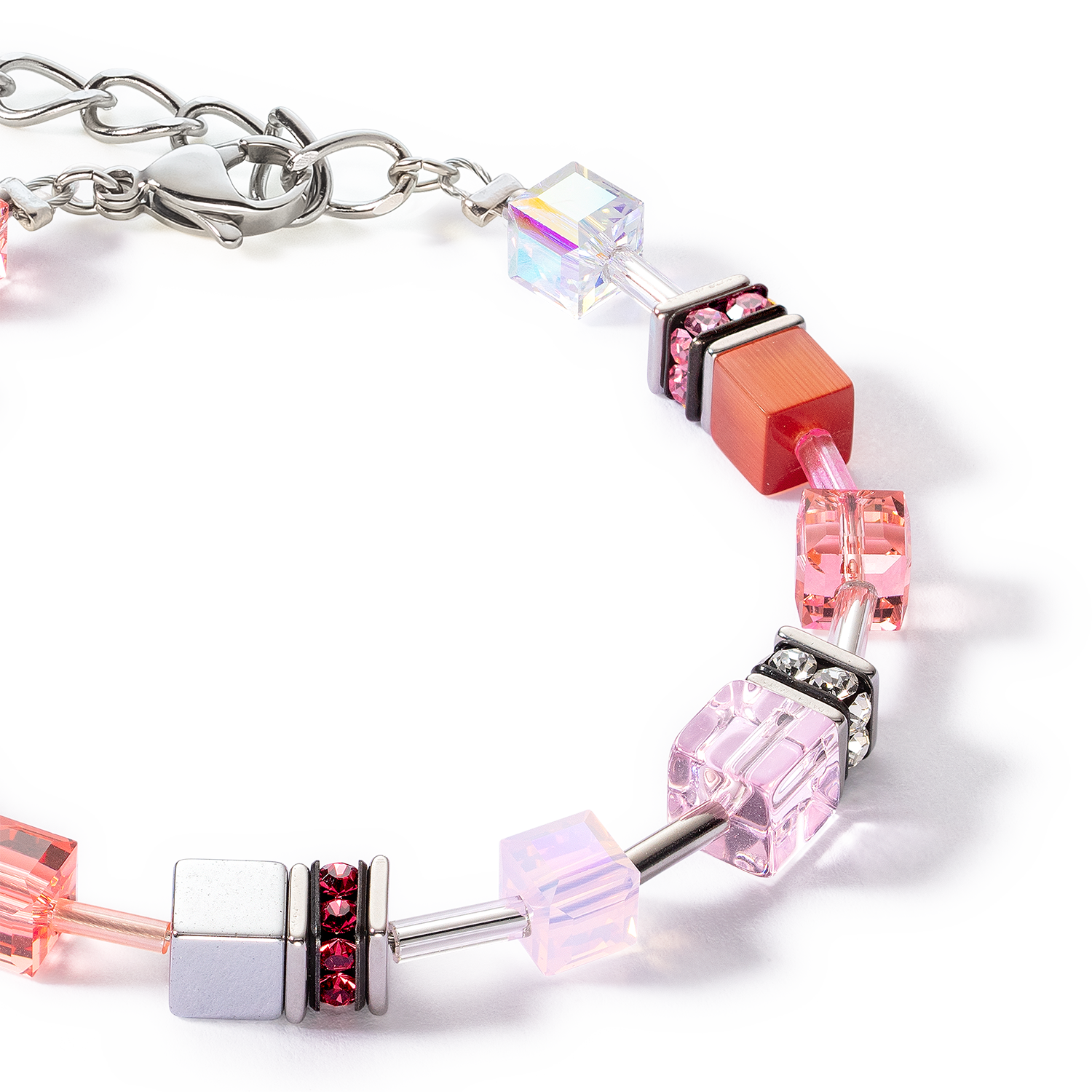 GeoCUBE® Iconic Joyful Colours Bracelet rouge