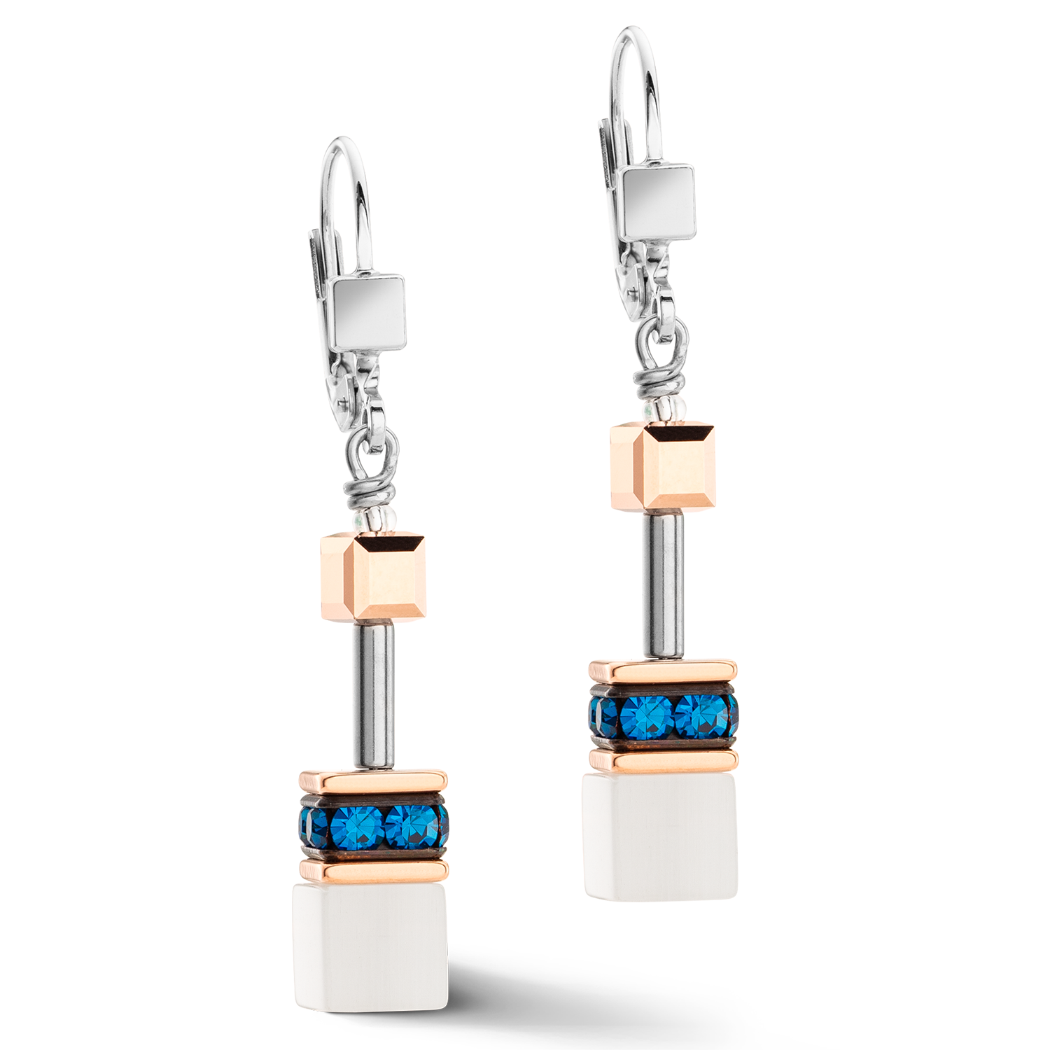 Boucles d'oreilles GeoCUBE® Iconic Capri Bleu