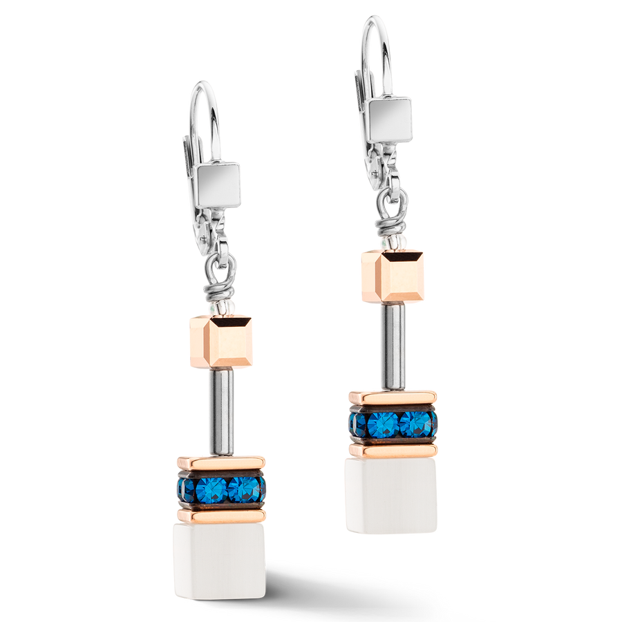Boucles d'oreilles GeoCUBE® Iconic Capri Bleu