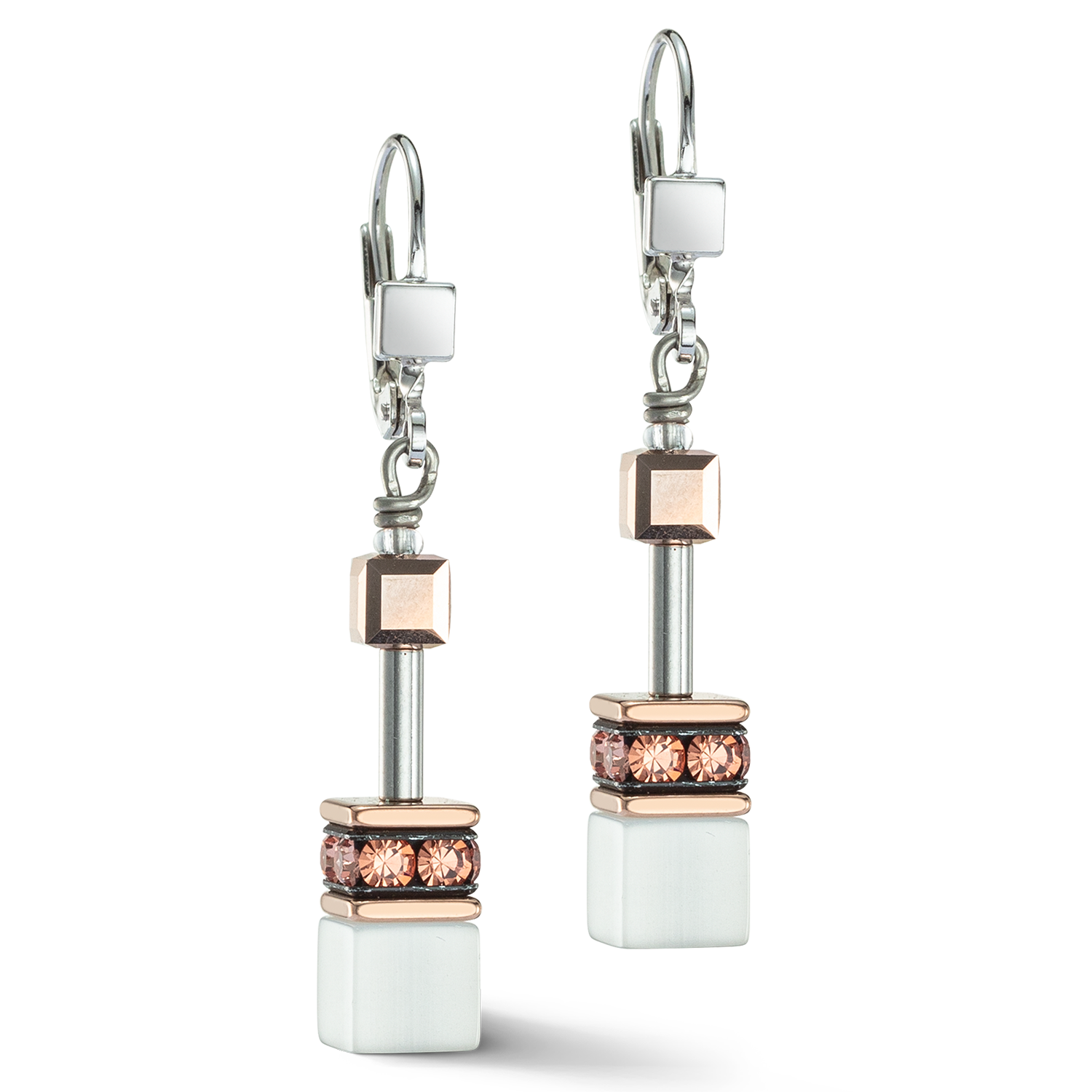 Boucles d'oreilles GeoCUBE® Iconic cognac