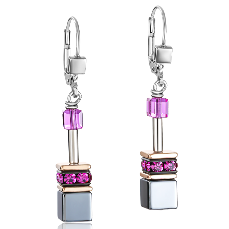 Boucles d'oreille GeoCUBE® multicolore