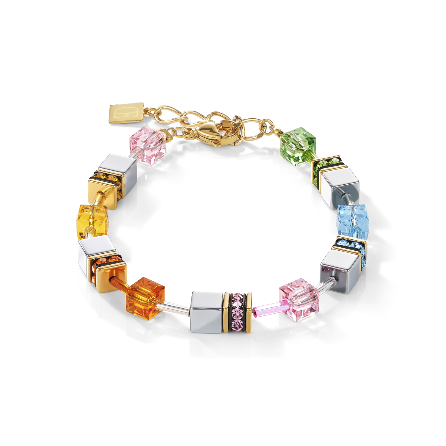 GeoCUBE® Bracelet multicolour pastel 1