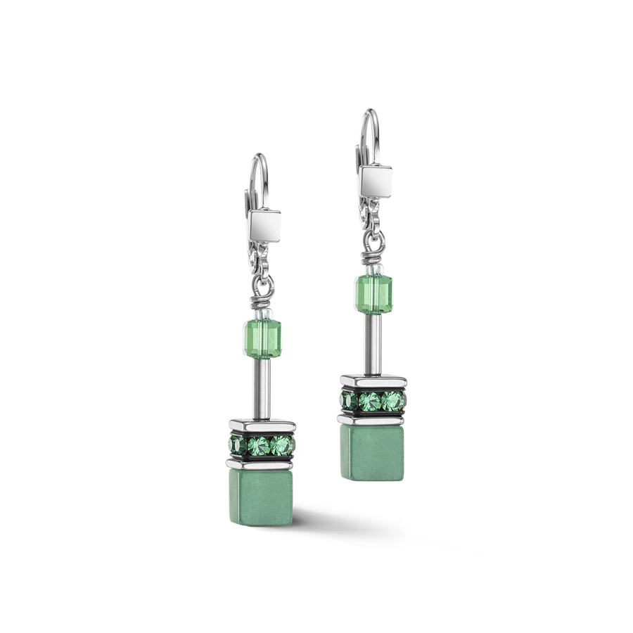 Boucles d'oreilles GeoCUBE® Iconic Precious vert