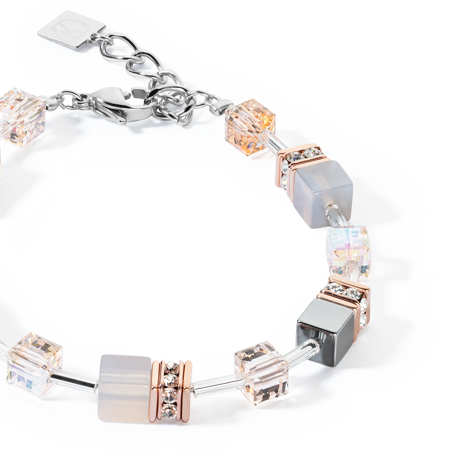 Bracelet GeoCUBE® Iconic Precious or rose-pêche