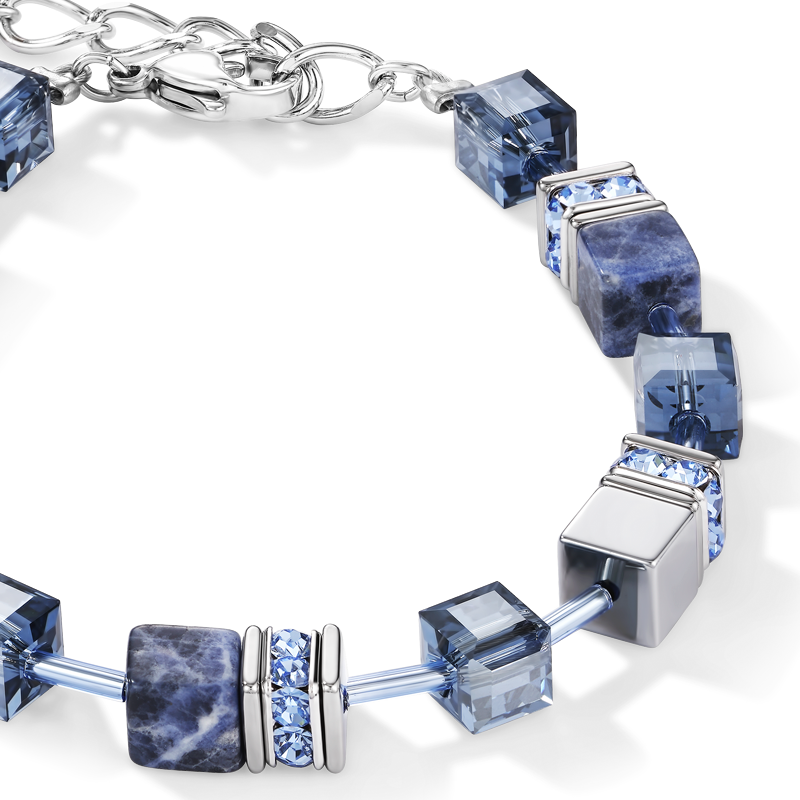 Bracelet GeoCUBE® sodalite & hématite bleu