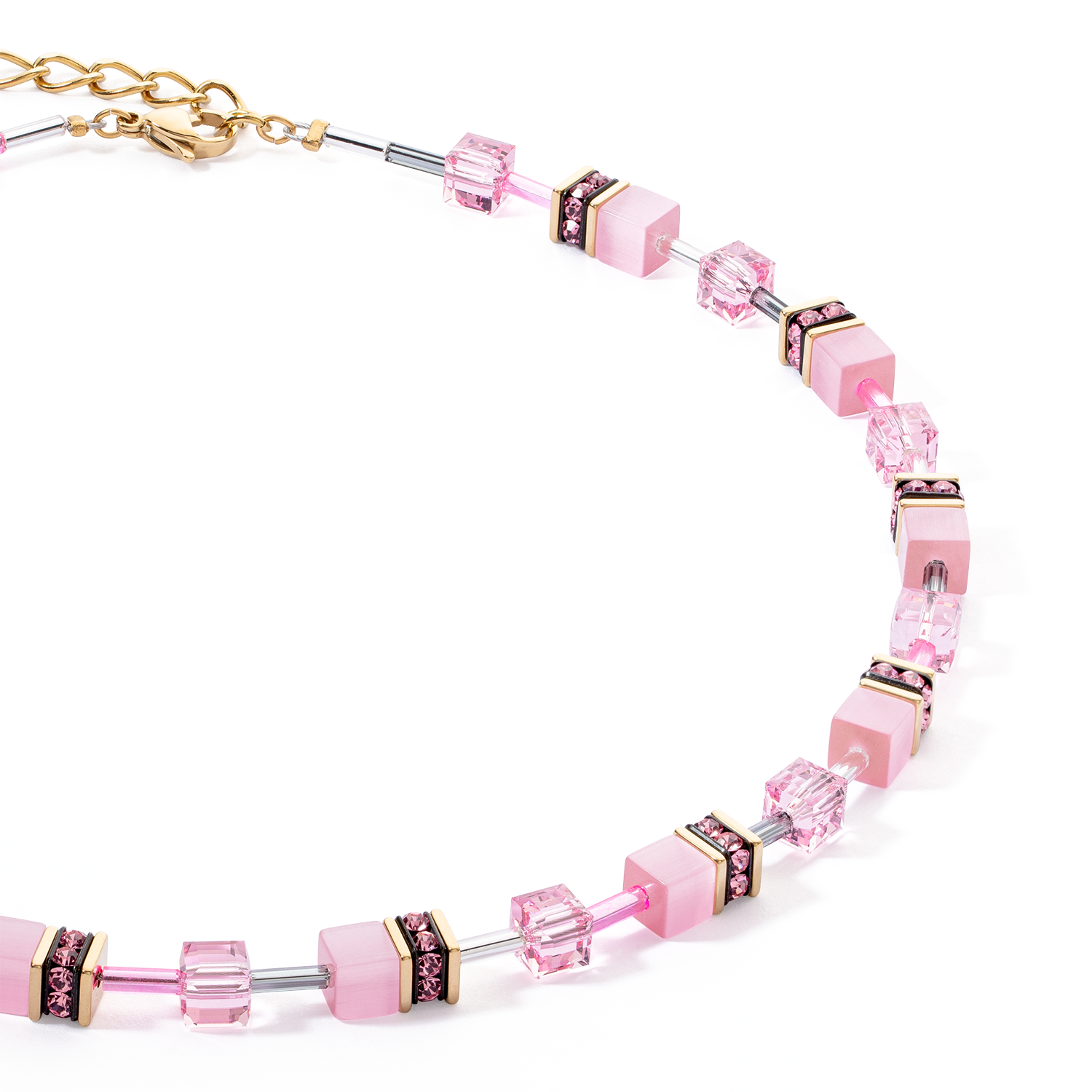 Collier GeoCUBE® Iconic Mono Or rose