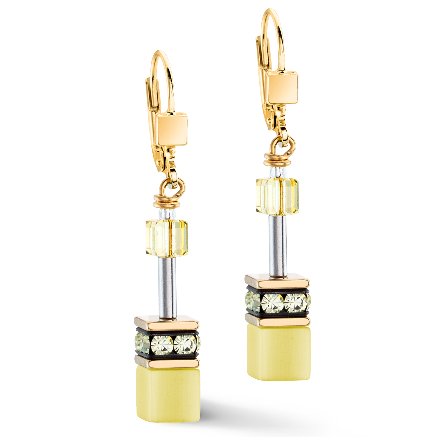 Boucles d'oreilles GeoCUBE® Iconic Mono Or jaune