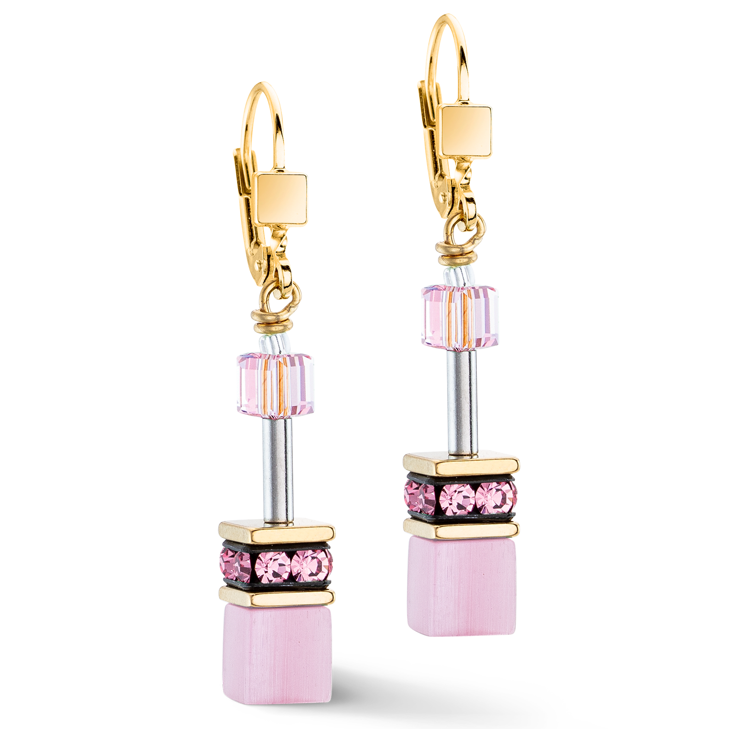 Boucles d'oreilles GeoCUBE® Iconic Mono Or rose