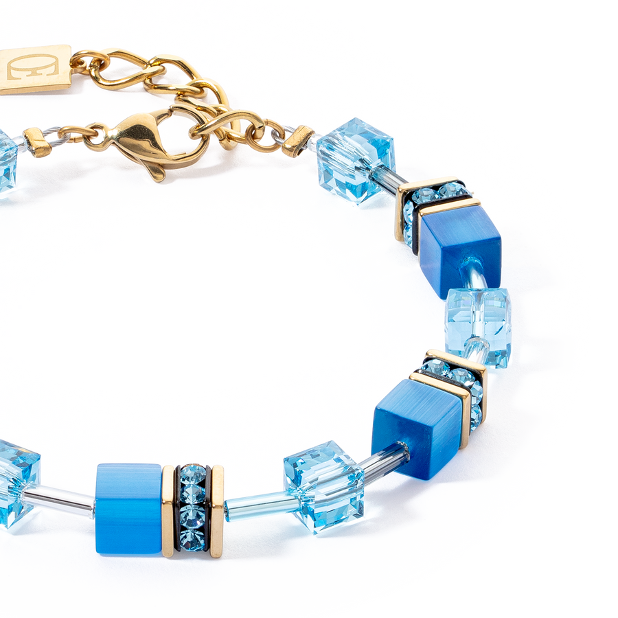 Bracelet GeoCUBE® Iconic Mono Or turquoise