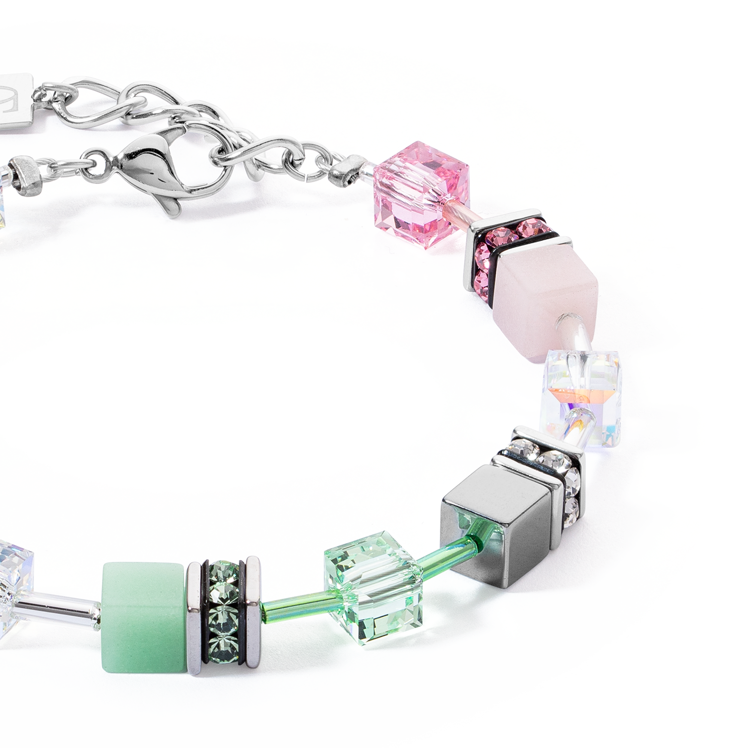 Bracelet GeoCUBE® Iconic vert rose